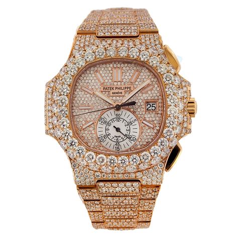 gold iced out patek philippe|buy patek philippe nautilus.